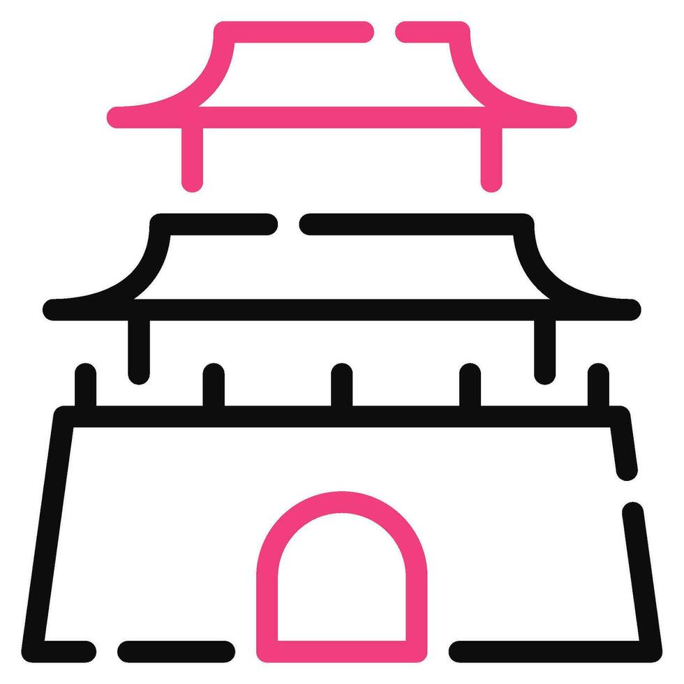 Seoul Symbol Illustration, zum uiux, Infografik, usw vektor