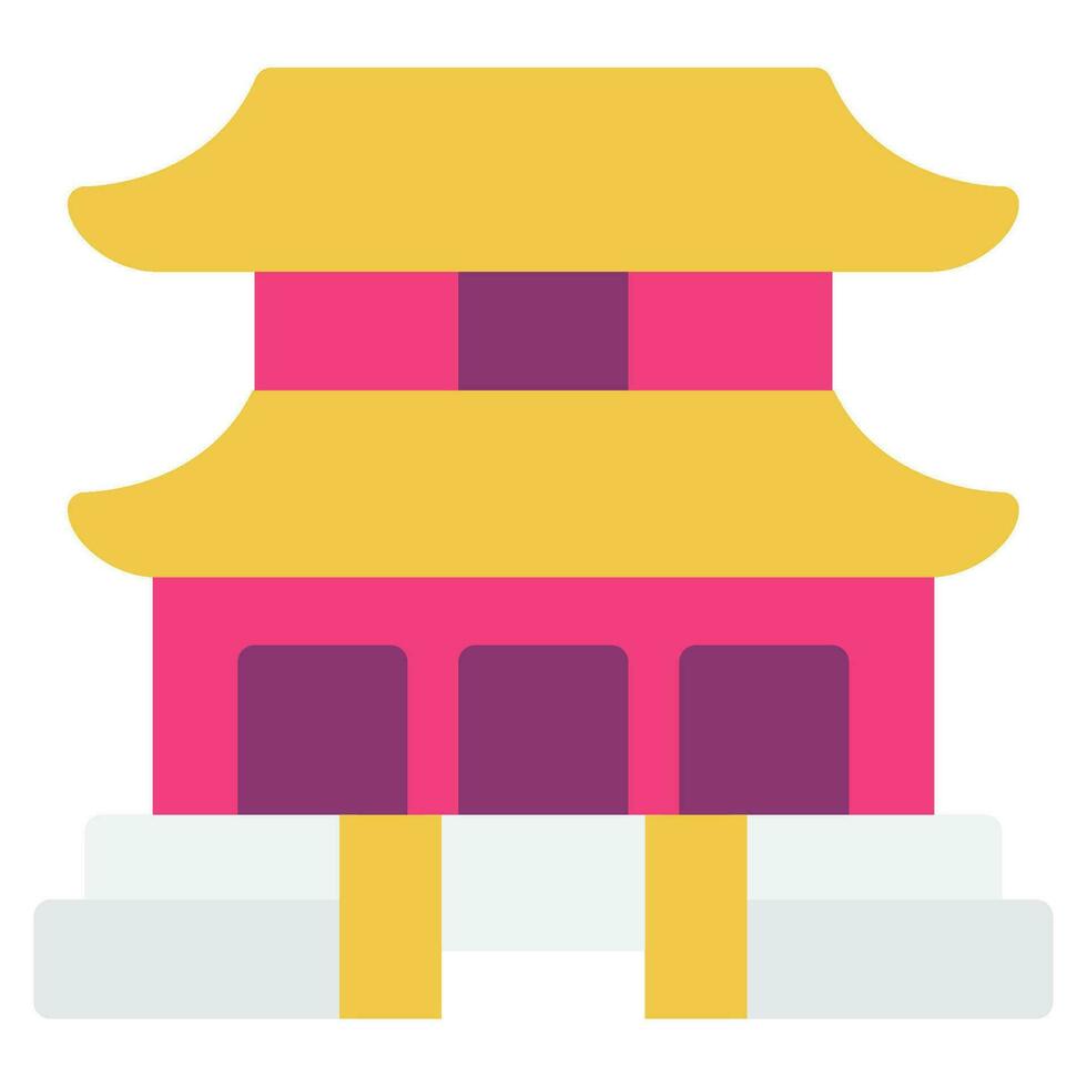 gyeongbokgung Palast Symbol Illustration, zum uiux, Infografik, usw vektor