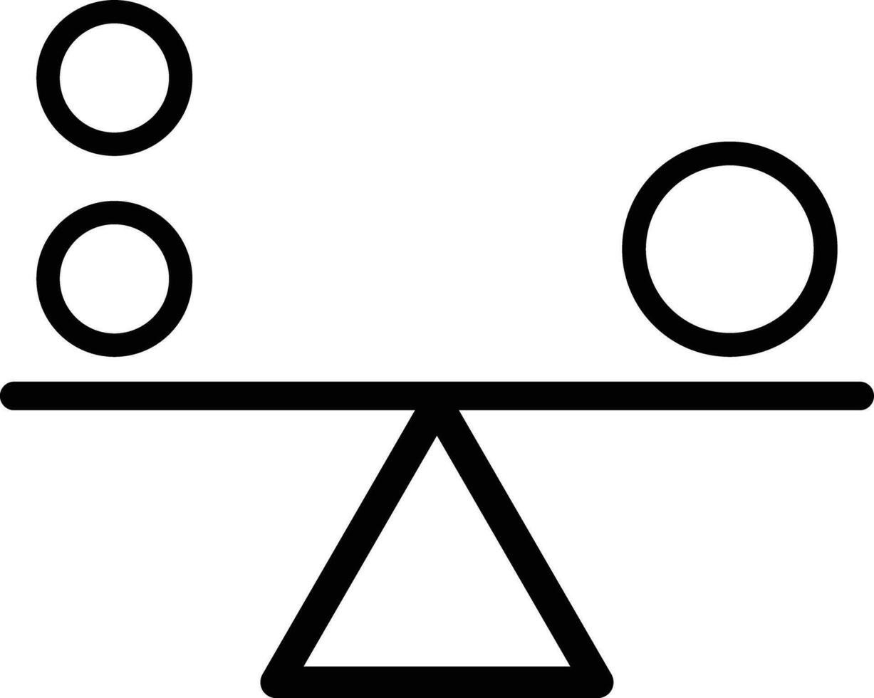 Balance Harmonie Symbol Vektor isoliert auf Weiß Hintergrund