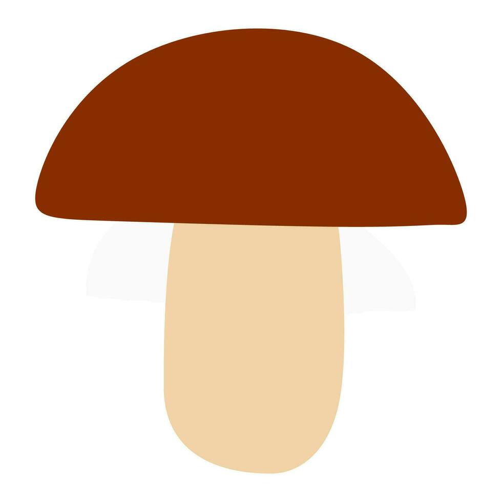 Pilz eben Vektor, Farbe Netz Symbol, isoliert auf Weiß Hintergrund. kreativ Illustration Design, Grafik Idee zum Infografiken, Buch zum Kinder, Herbst Ernte Objekt, Wald Flora vektor