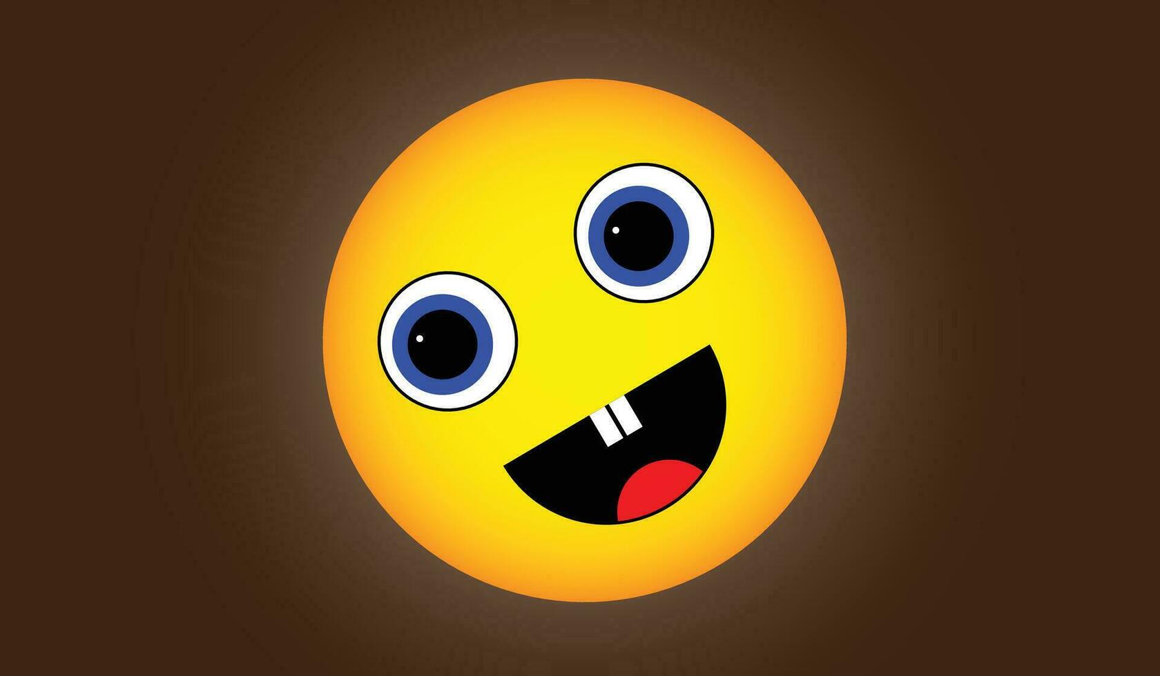 Gesichts- Ausdrücke im Gelb Farbe Emoji isoliert im grau Hintergrund. Vektor Illustration
