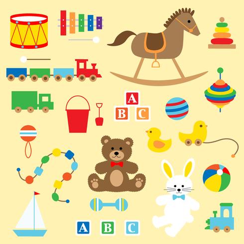 klassisches Baby spielt Clipart vektor