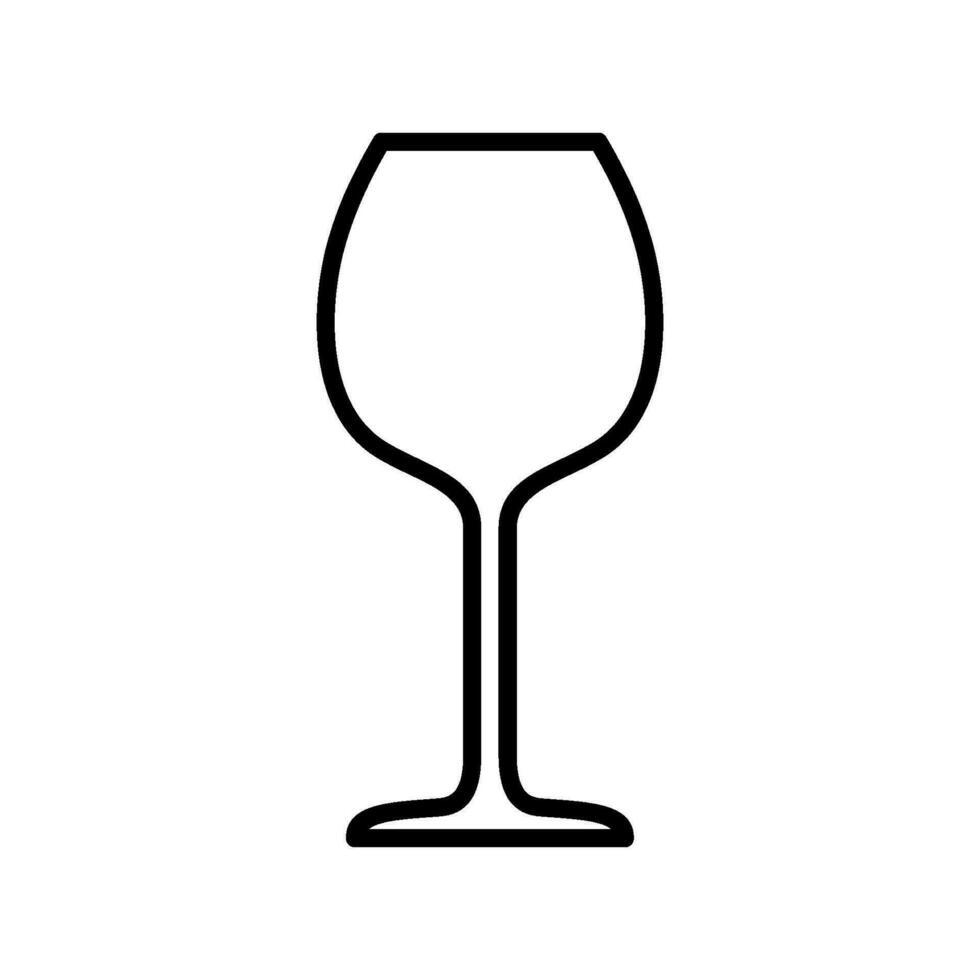 Wein Glas Symbol Vektor Design Vorlagen einfach und modern
