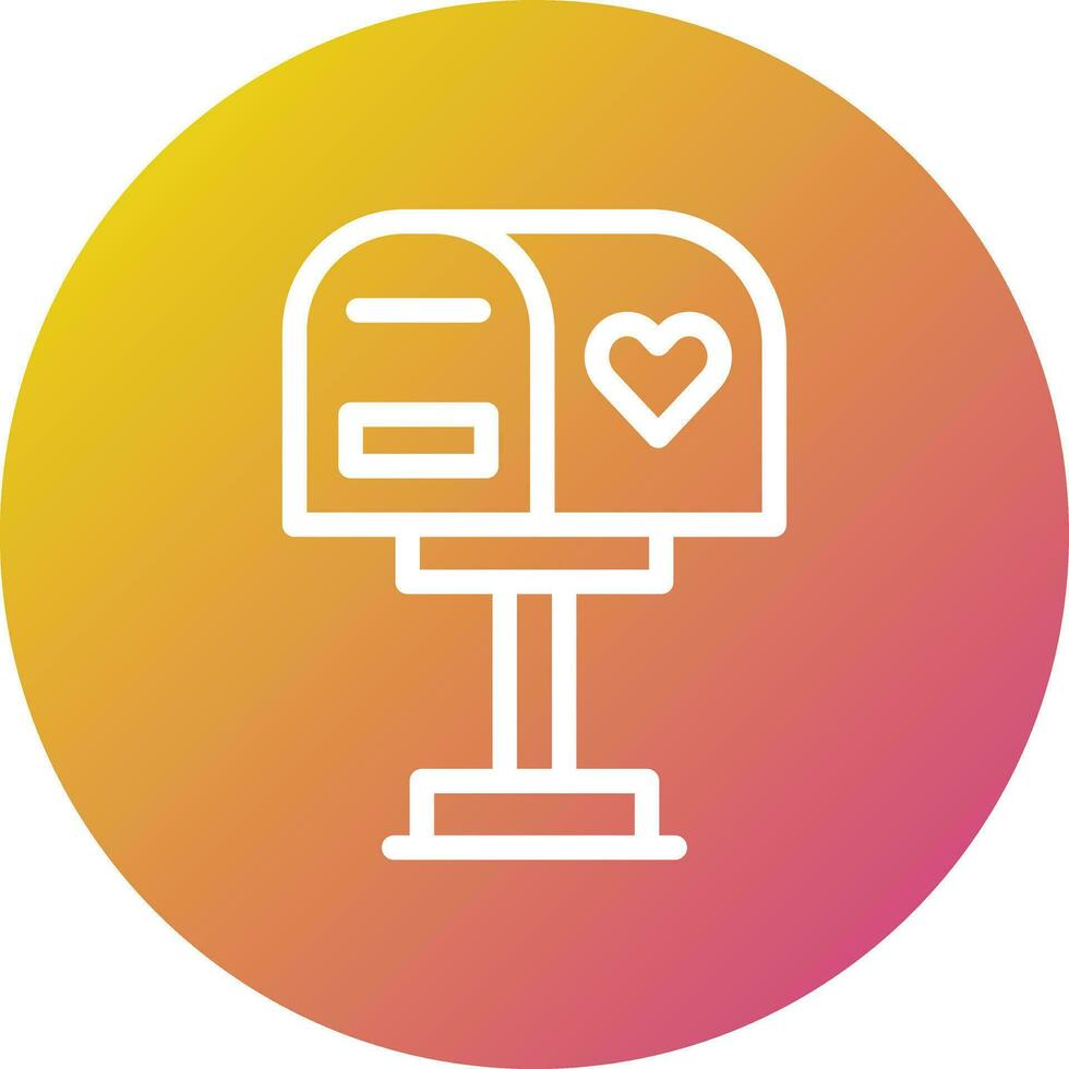 Mailbox-Vektor-Icon-Design-Illustration vektor