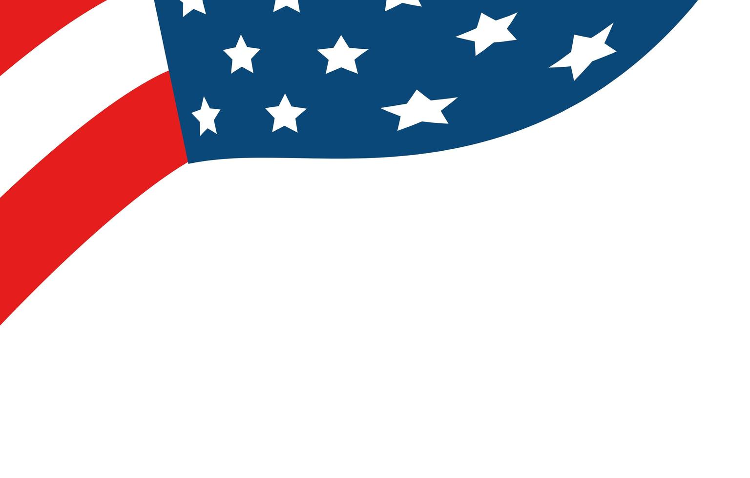 Vereinigte Staaten Flagge isolierte Symbol vektor