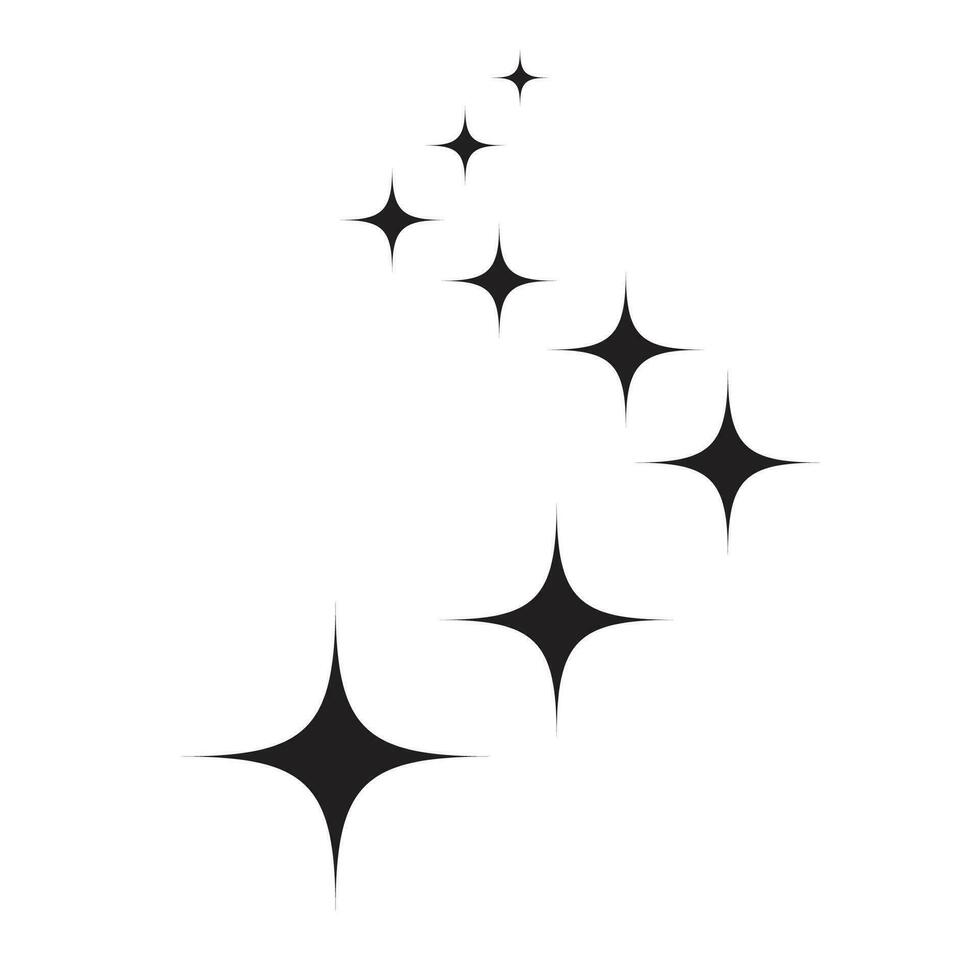 glans vektor ikon, rena stjärna illustration tecken isolerat vektor illustration.