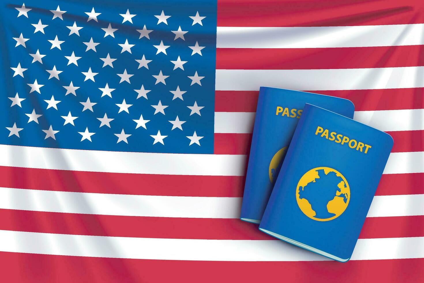 pass flagga USA vektor