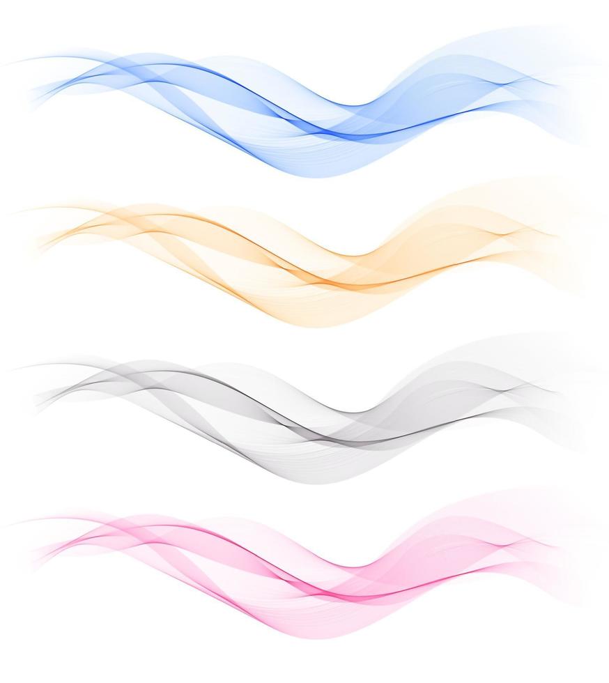 abstrakt färgrik linje våg bakgrund. vektor