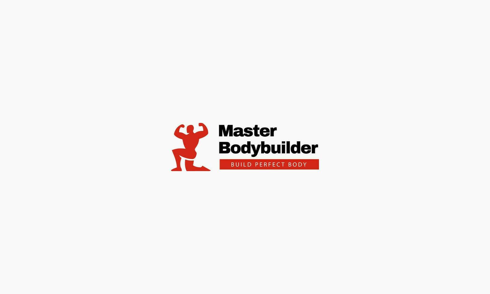 Gym bodybuilding kondition klubb logotyp design ikon vektor