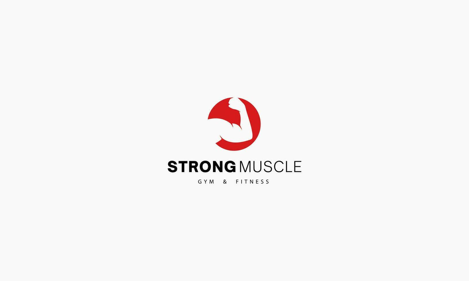 Fitnessstudio Bodybuilding Fitness Verein Logo Design Symbol Vektor