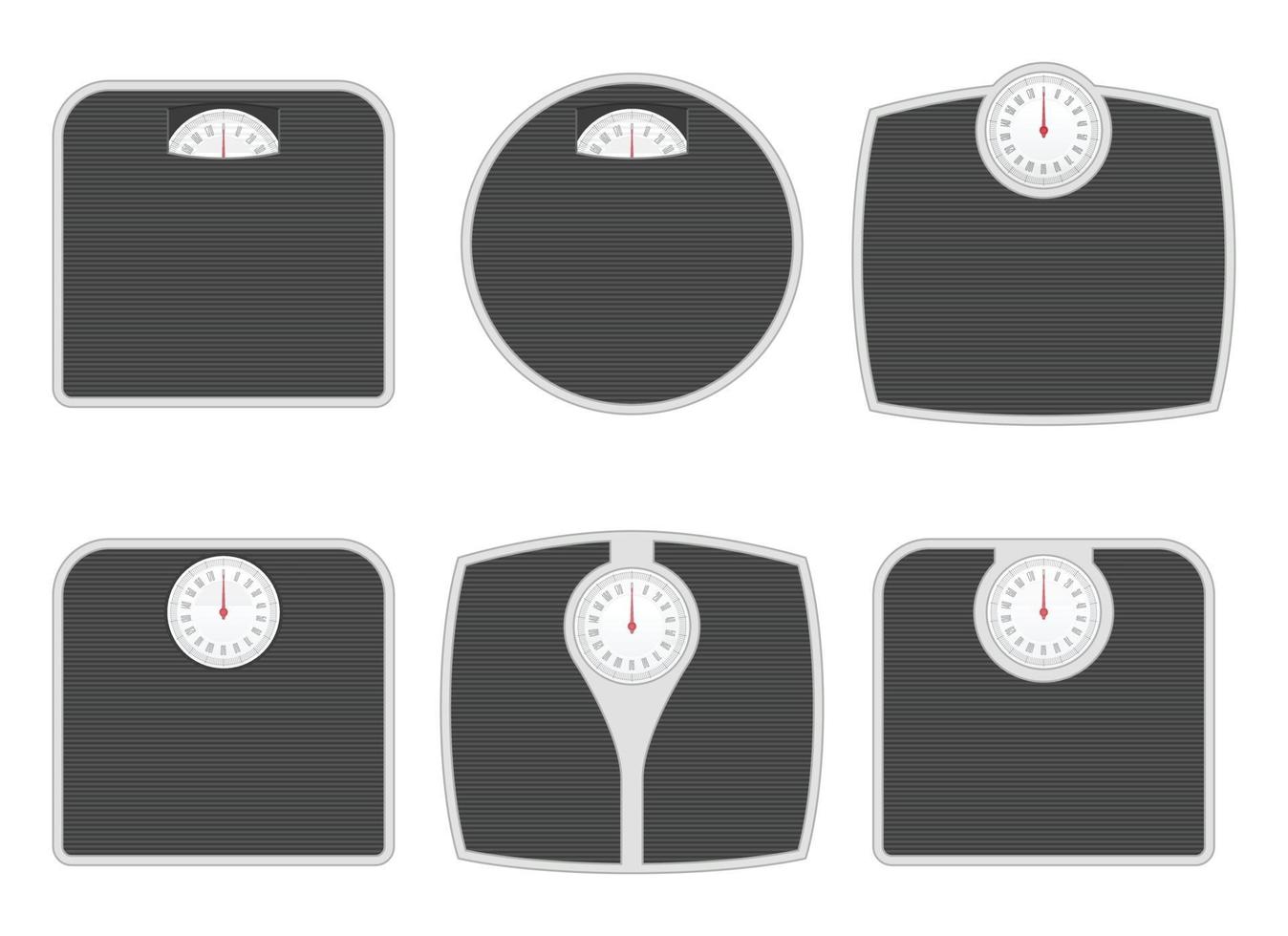 Badezimmerwaage in verschiedenen Formen Vektor-Illustration vektor