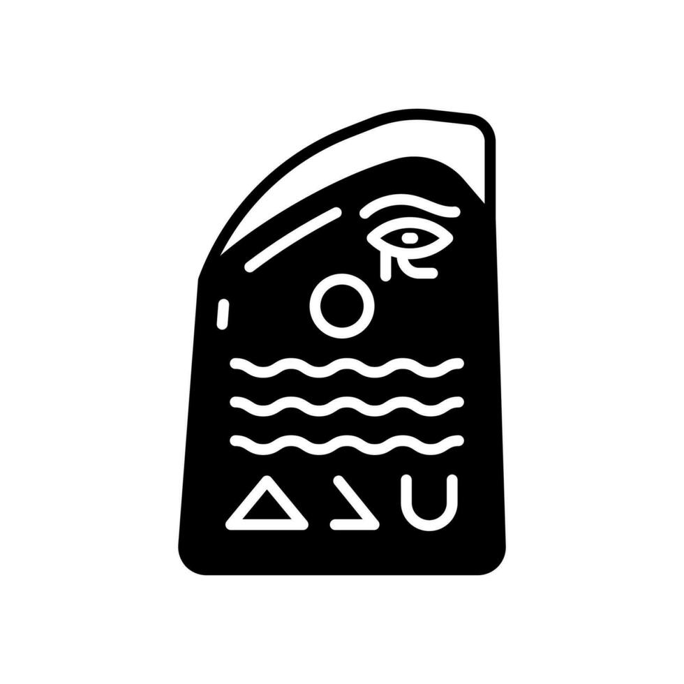 Rosetta Stein Symbol im Vektor. Illustration vektor