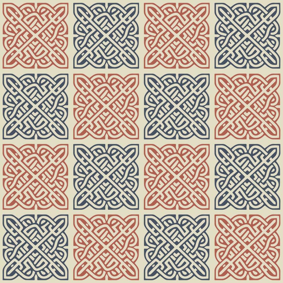 keltisch nahtlos Muster. abstrakt Jahrgang geometrisch Hintergrund. Vektor Illustration.