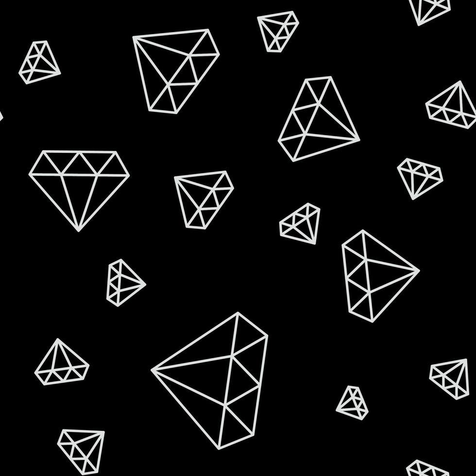 diamant enkelt sömlöst mönster bakgrund. vektor illustration