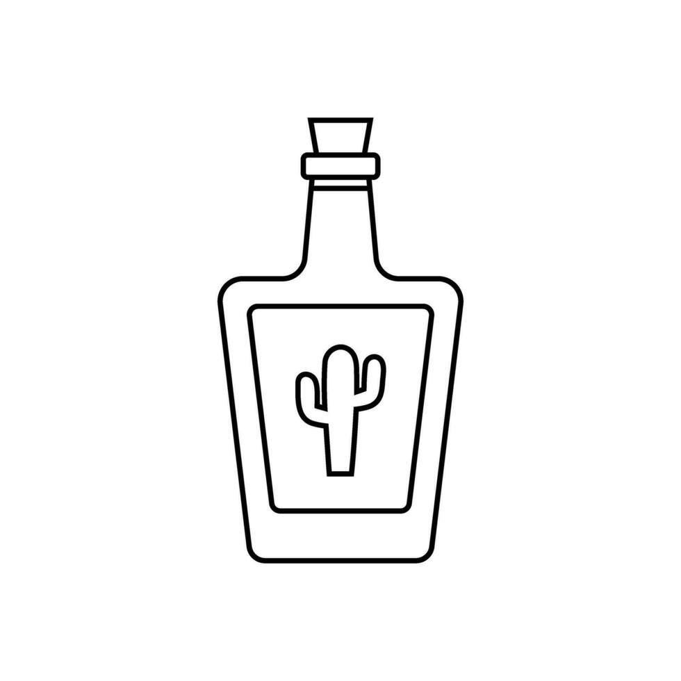Tequila Symbol Vektor. Alkohol Illustration unterzeichnen. Bar Symbol. Party Logo. vektor