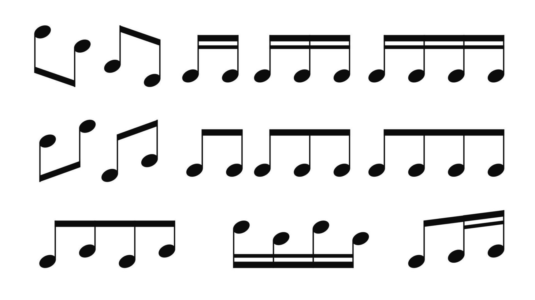 Noten, Violinschlüssel auf weiß. Vektor-Illustration eps10 vektor