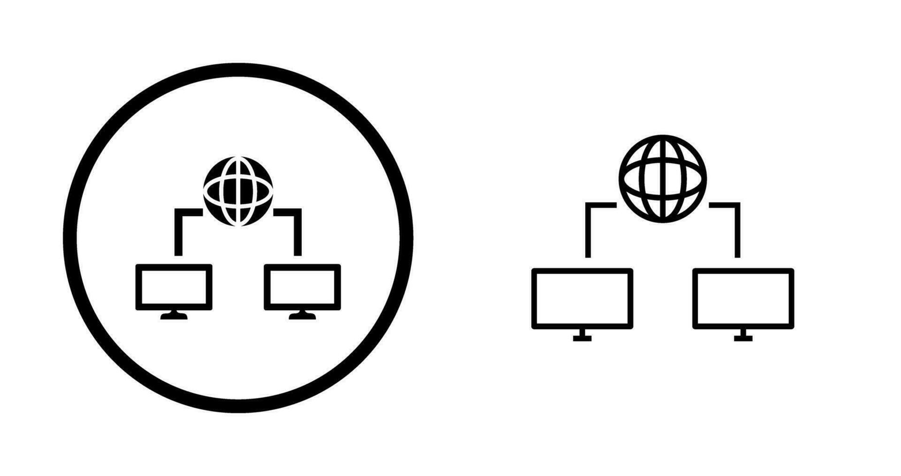 unik internet anslutning vektor ikon