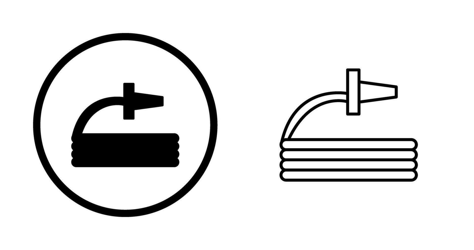 einzigartiges Symbol für Schlauchvektoren vektor