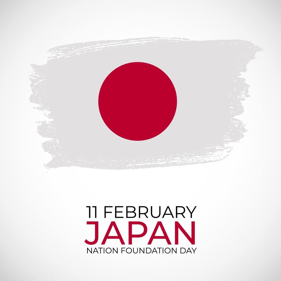 11. Februar Japan Nation Foundation Day Hintergrund vektor