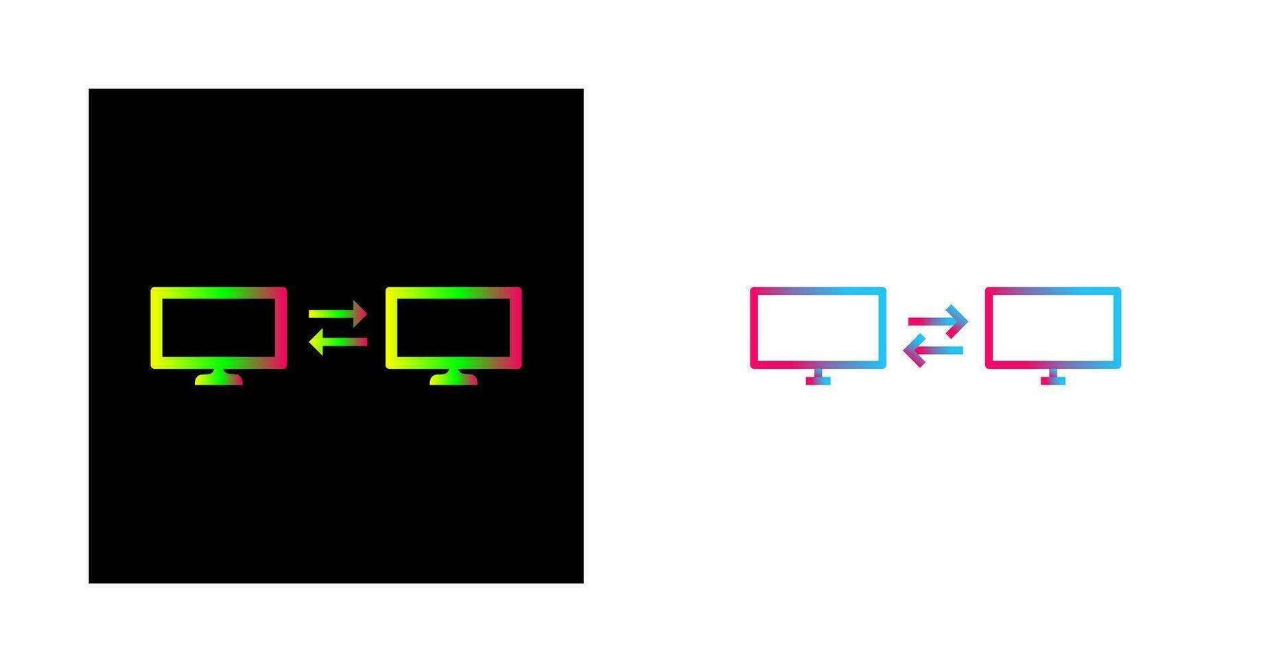 Einzigartiges Vektorsymbol für Sharing-Systeme vektor