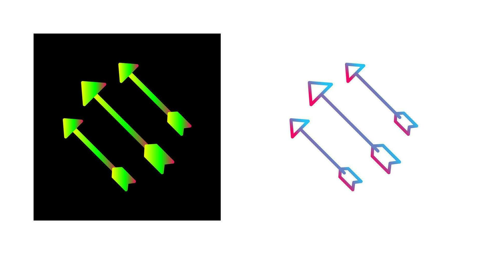 Einzigartiges Pfeil-Vektorsymbol vektor