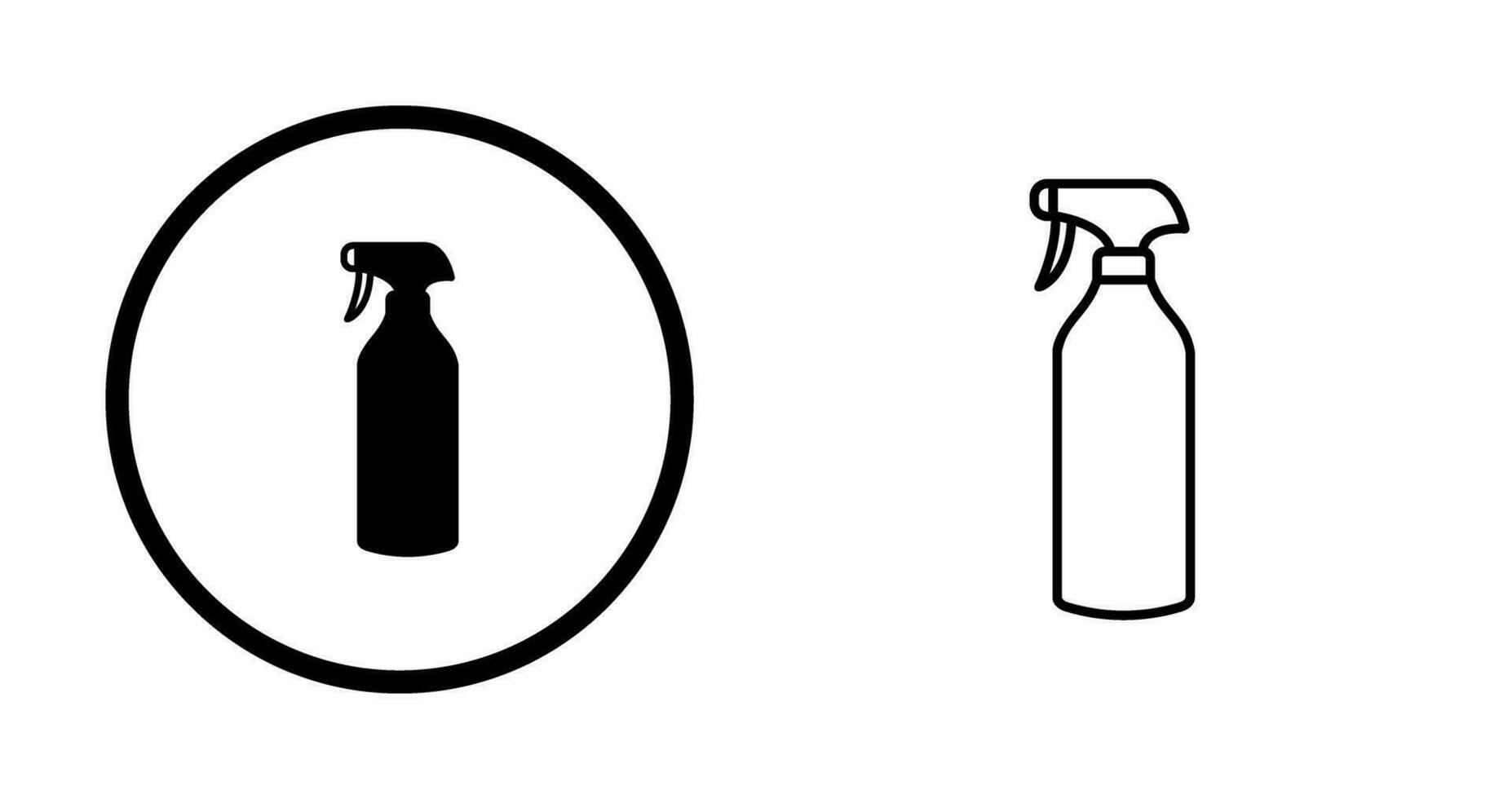 Vektorsymbol für Sprühflasche vektor