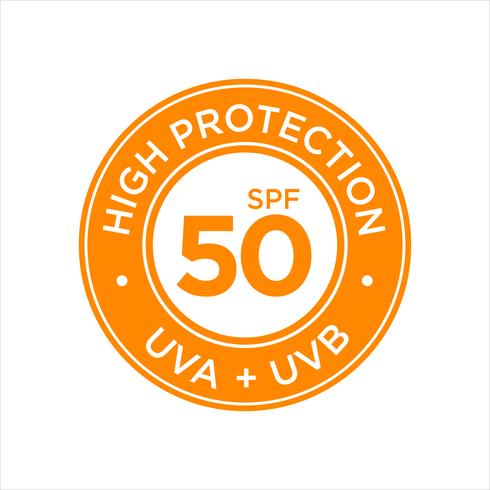 UV, solskydd, hög SPF 50 vektor