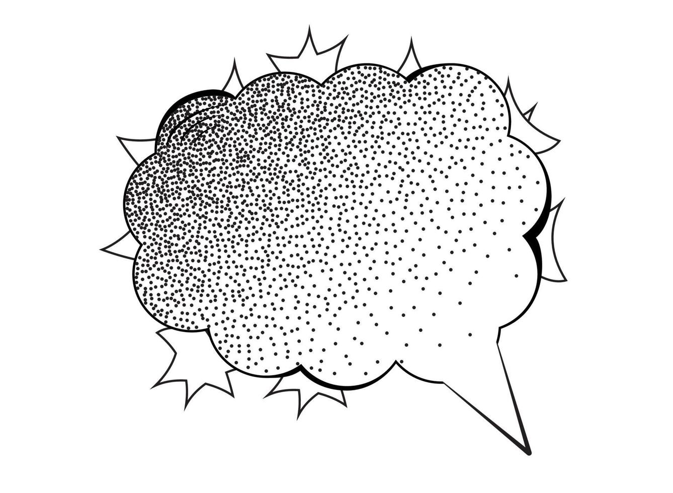 Cartoon-Sprechblasen auf weißem Hintergrund. Vektor-Illustration vektor