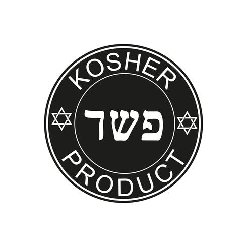 Kosher Food ikon. vektor