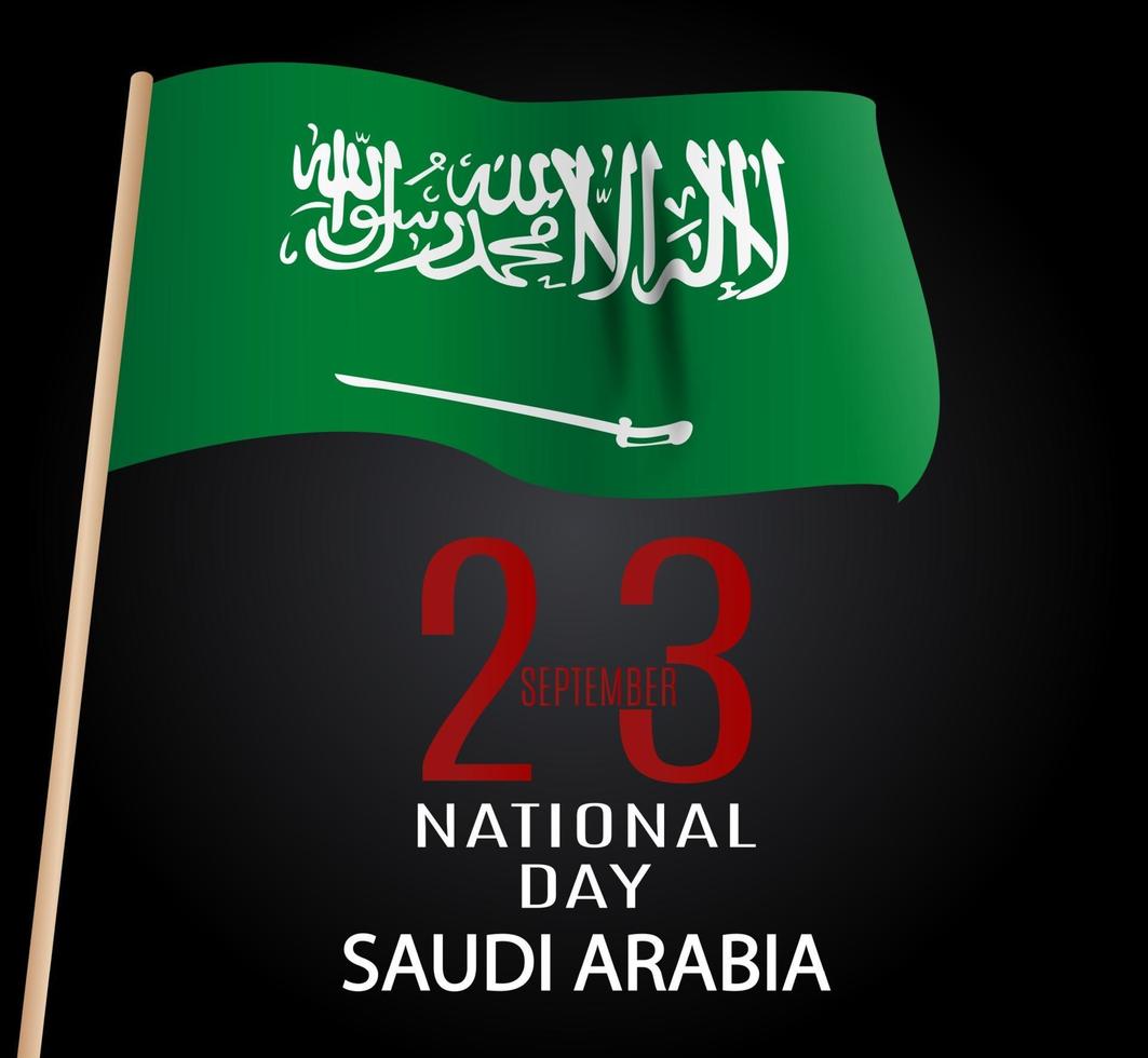 Saudi-Arabien Nationalfeiertag 23. September. Unabhängigkeitstag vektor