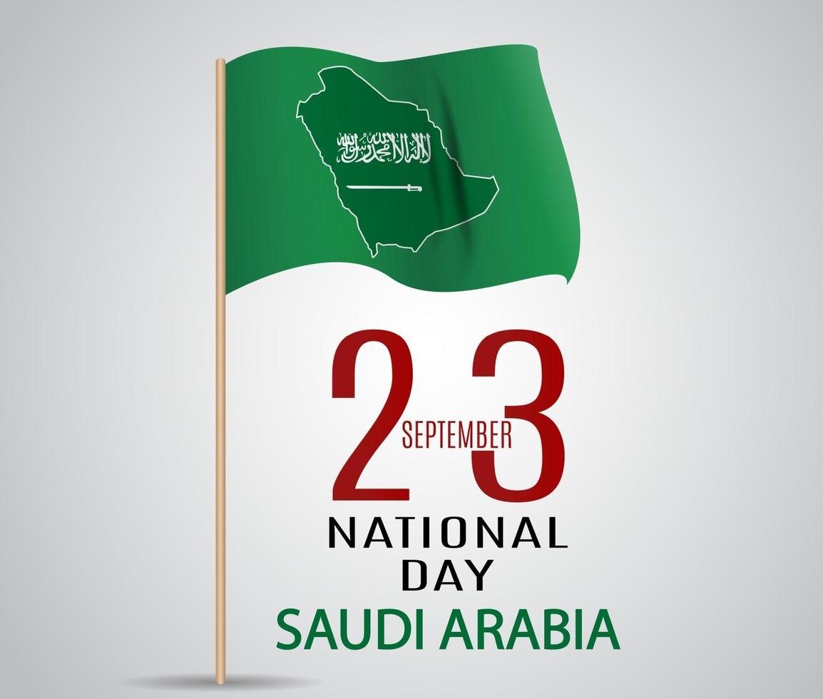 Saudiarabiens nationaldag 23. september självständighetsdagen vektor