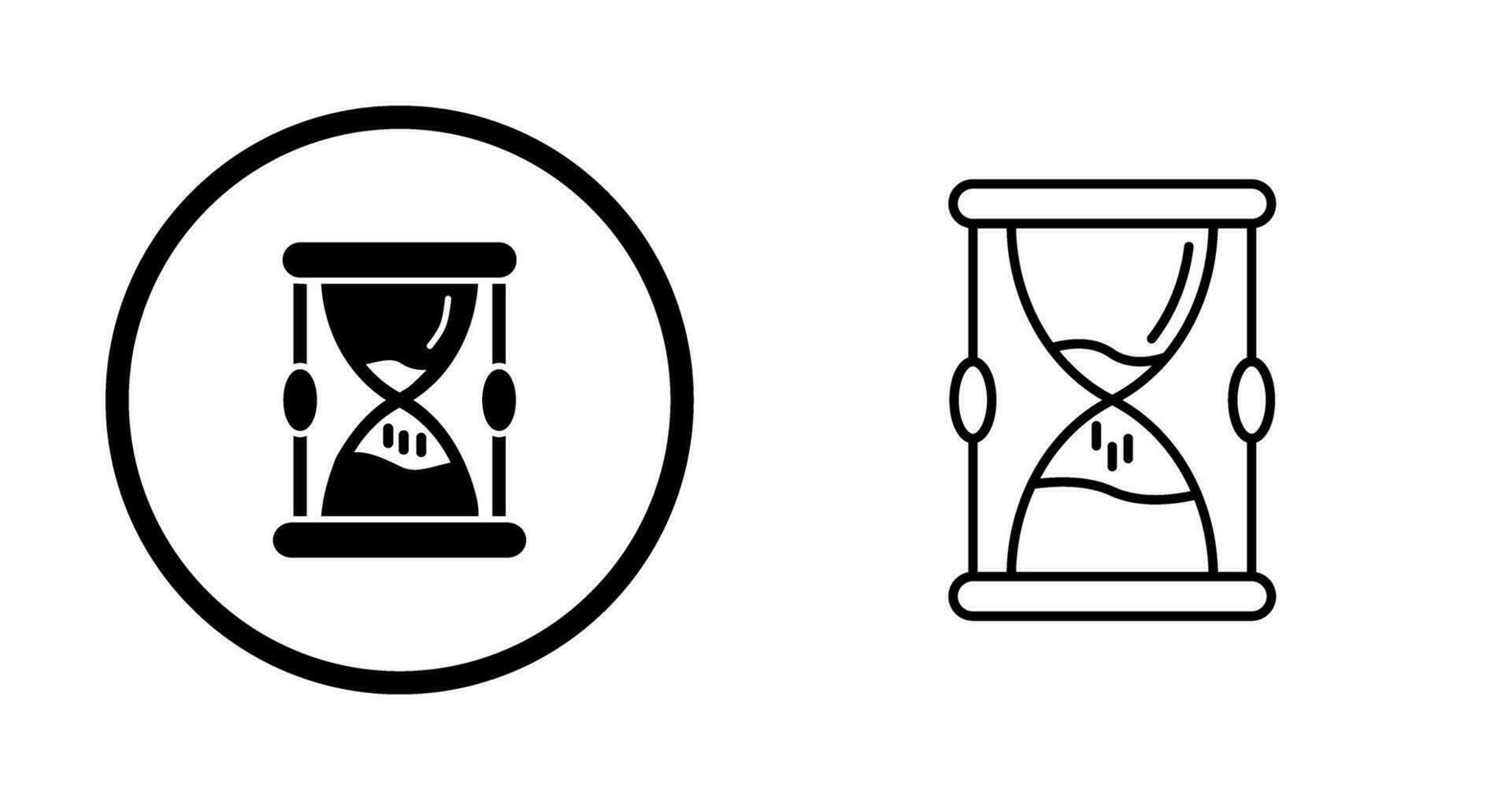 Sanduhr-Vektorsymbol vektor