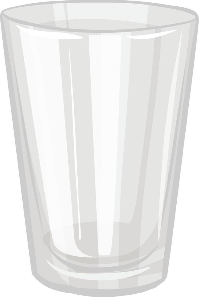ett vattenglas isolerat på vit bakgrund vektor