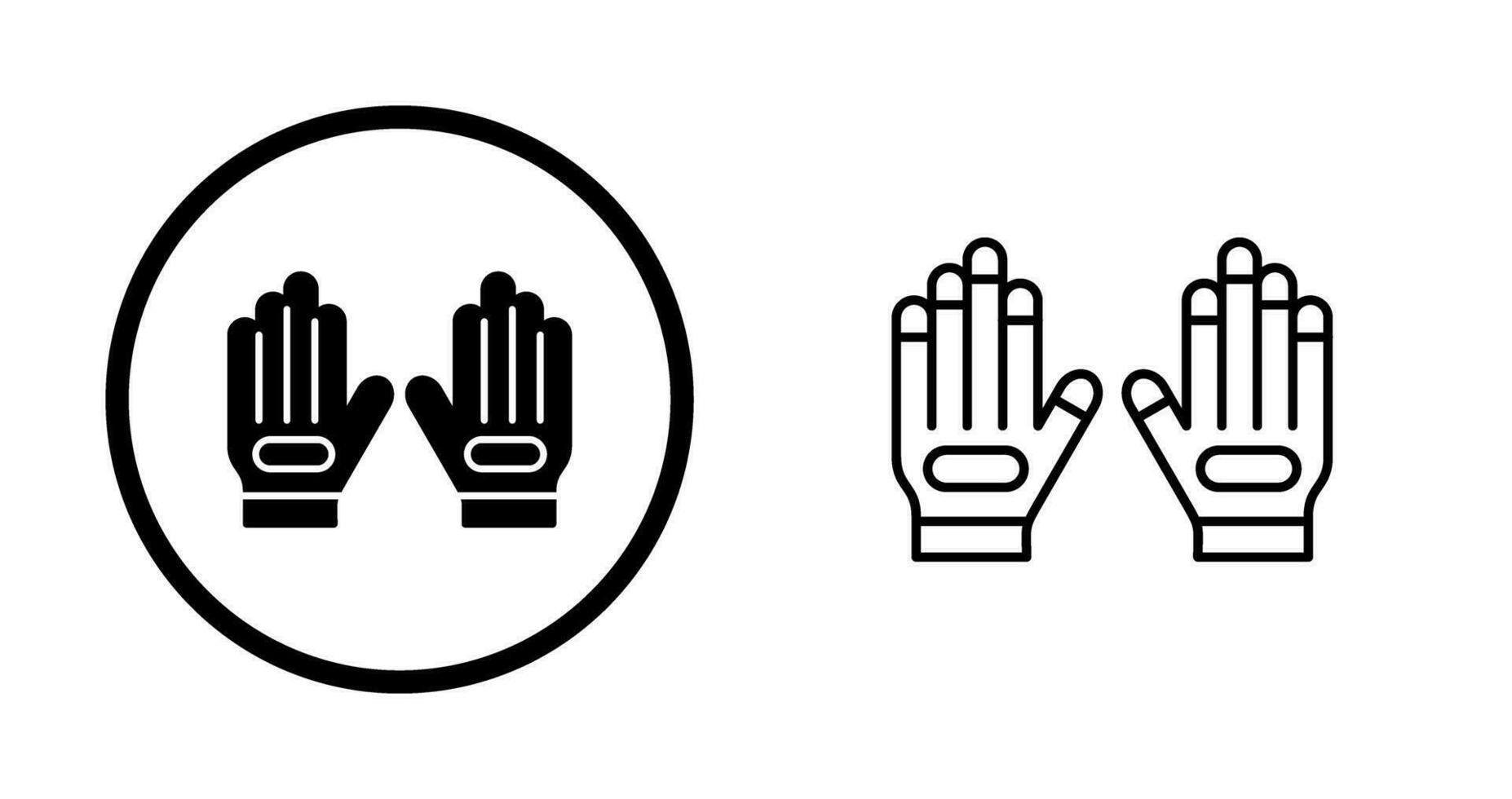 Handschuh-Vektor-Symbol vektor