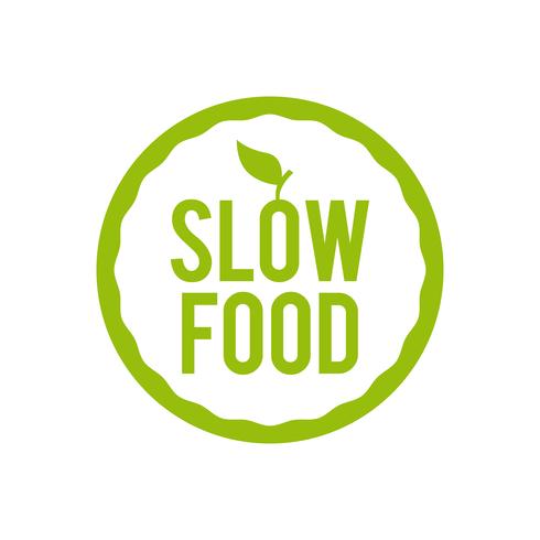 Slow Food-Symbol. vektor