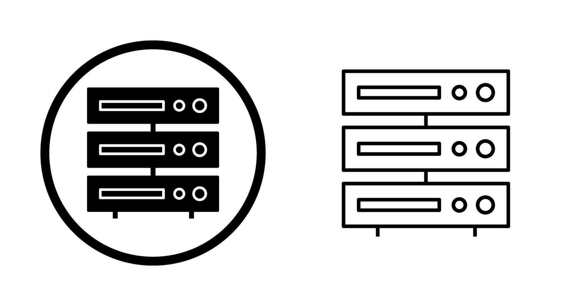 einzigartiges Server-Vektorsymbol vektor