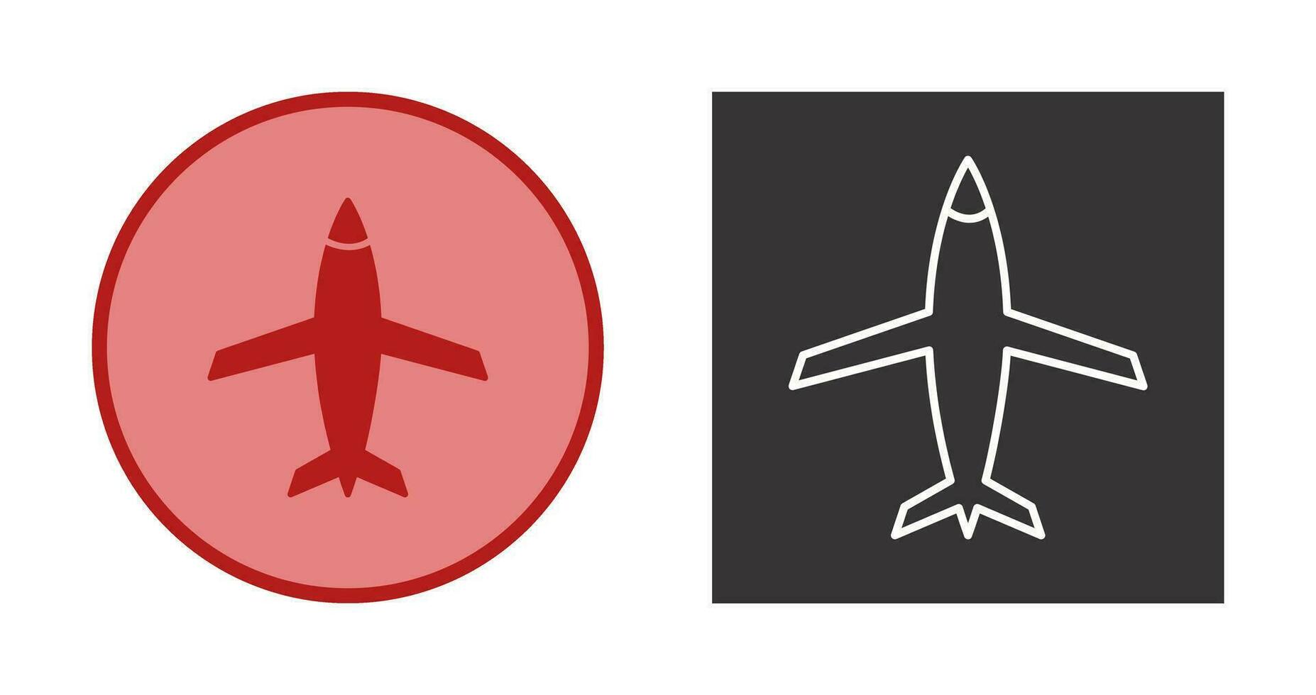 Flugzeug-Vektor-Symbol vektor