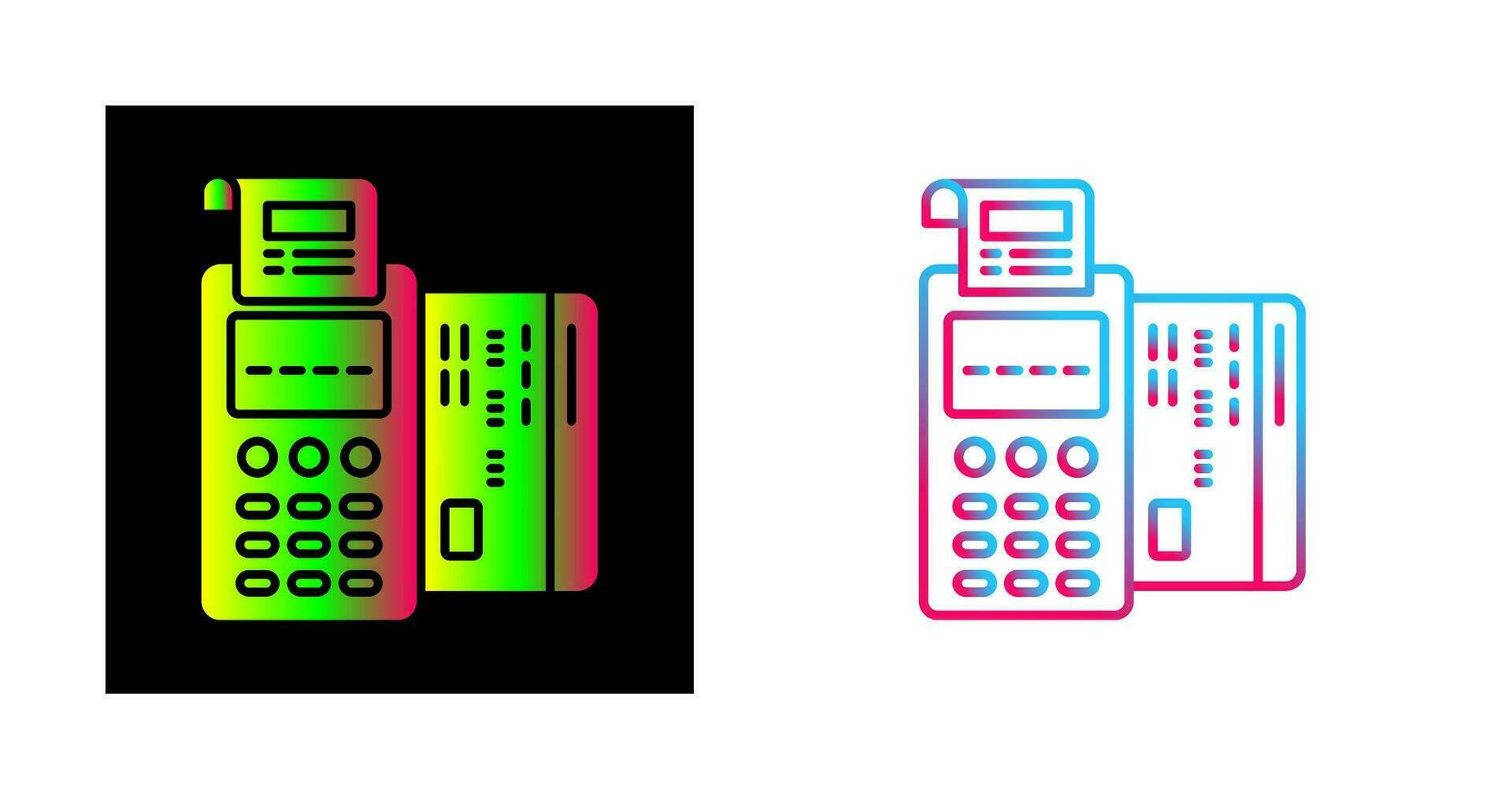 pos-Terminal-Vektorsymbol vektor