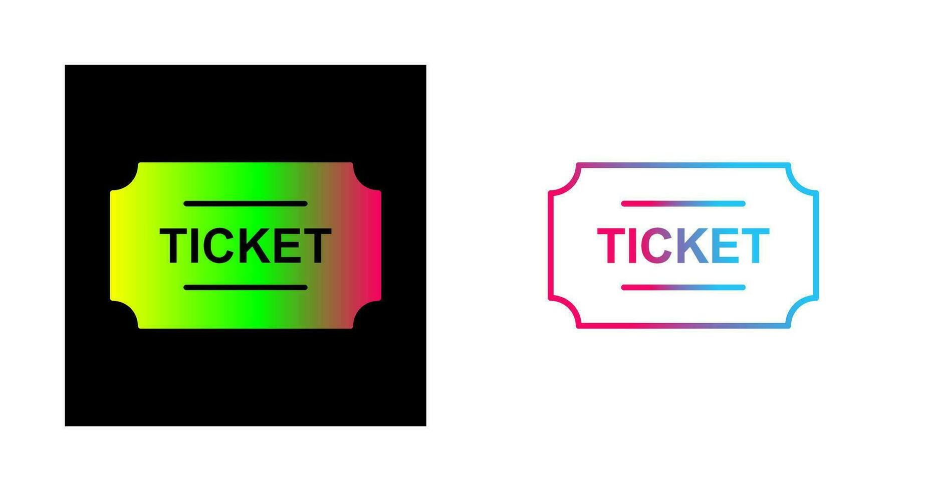 Ticket-Vektor-Symbol vektor