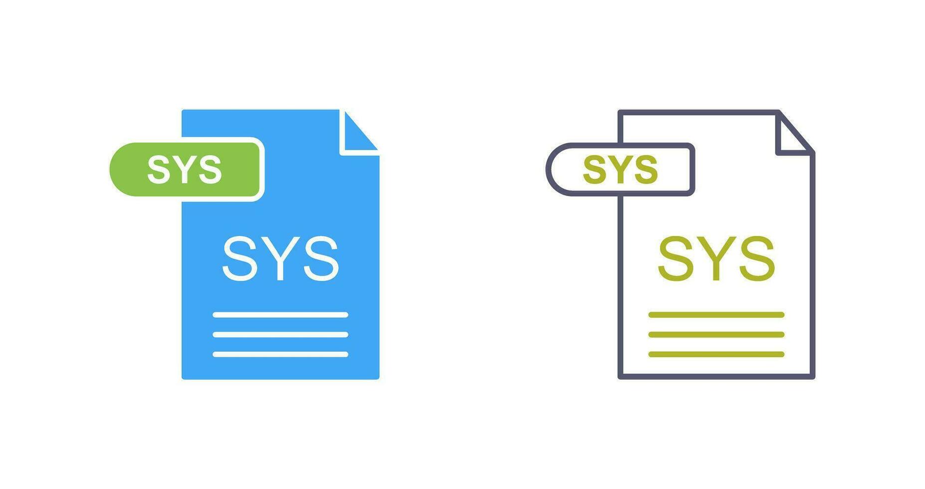 sys vektor ikon