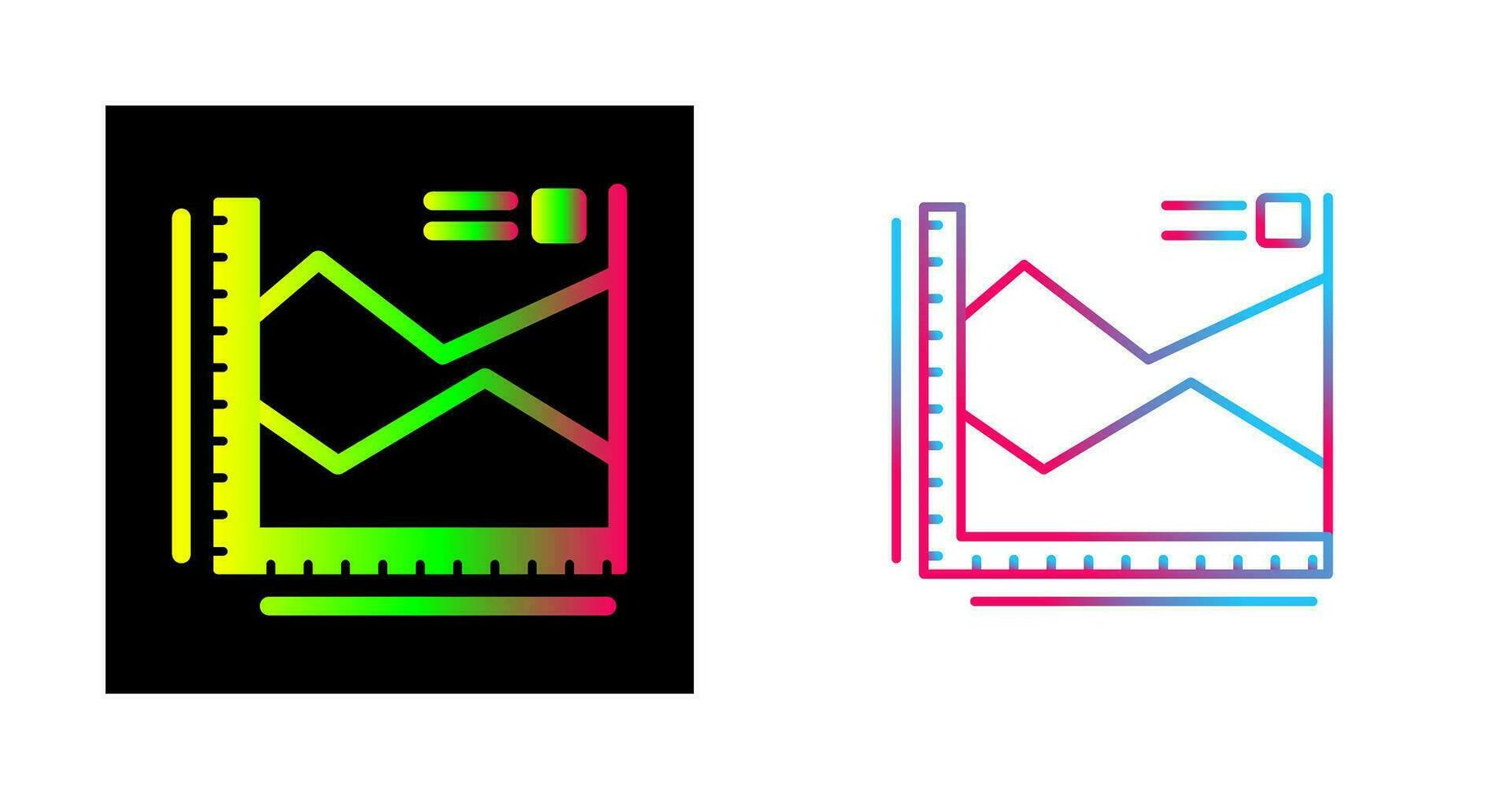 Spline-Diagramm-Vektorsymbol vektor