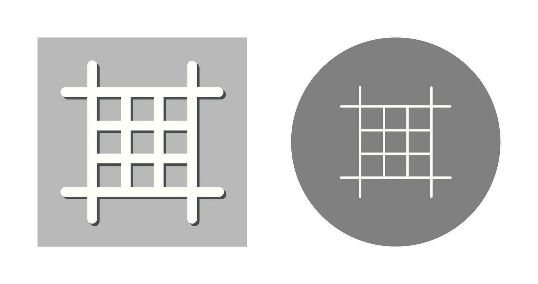 fyrkant layout vektor ikon