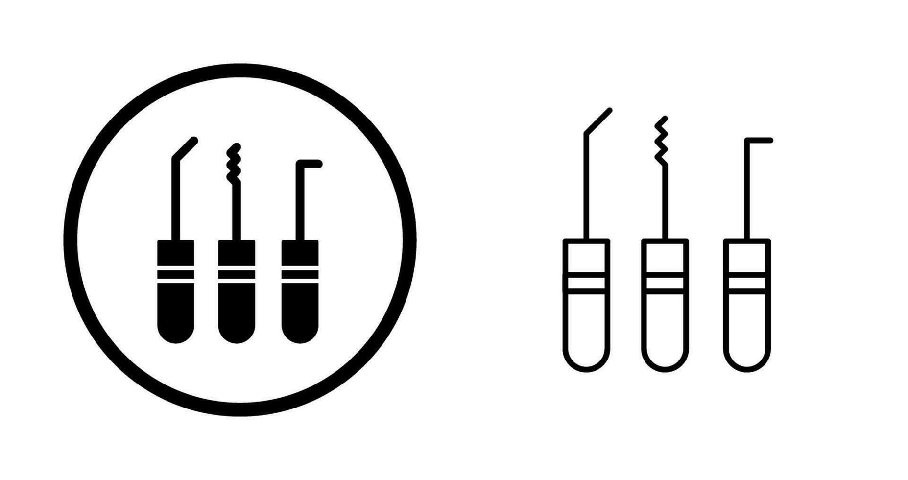 lockpick vektor ikon