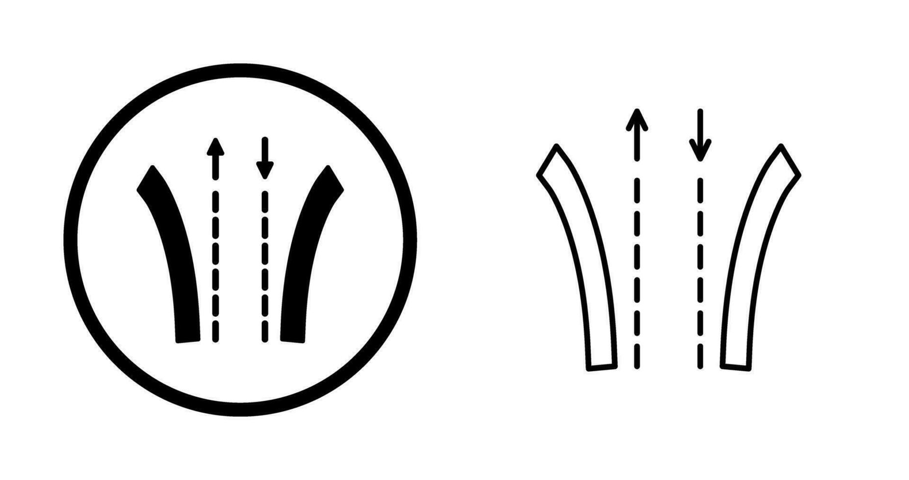 Weg-Vektor-Symbol vektor