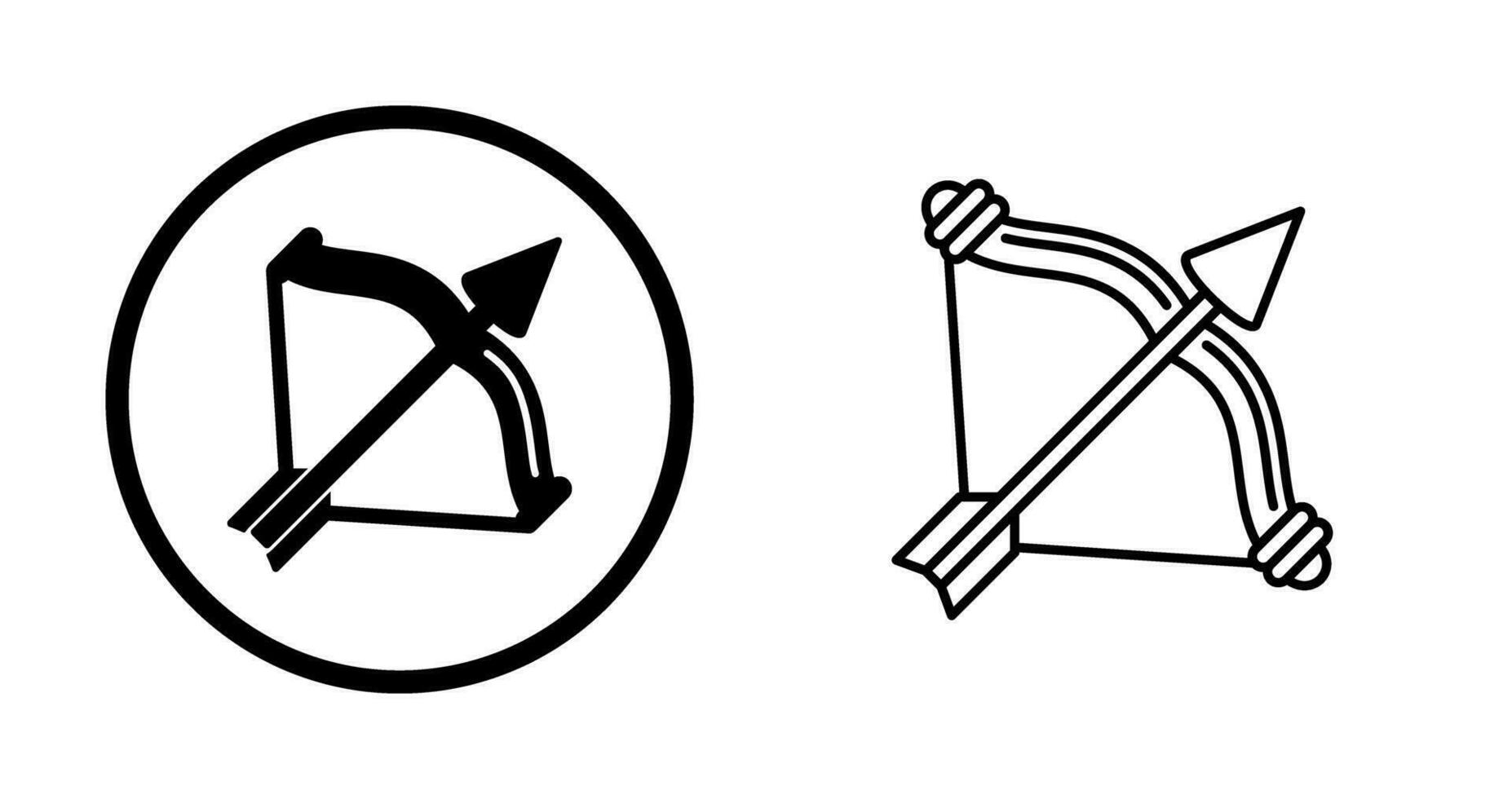 Bogen-Vektor-Symbol vektor