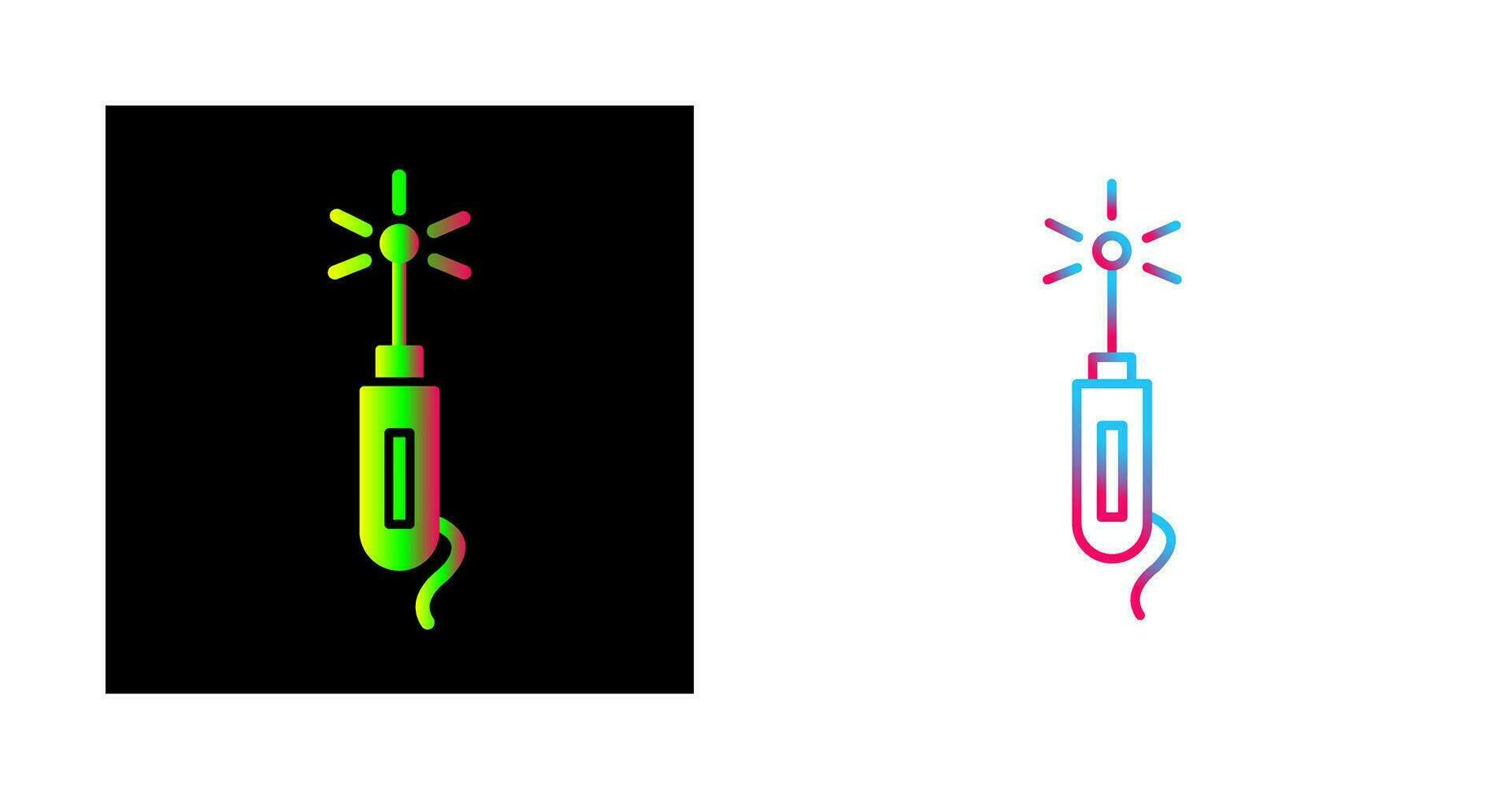 Laserstift-Vektorsymbol vektor