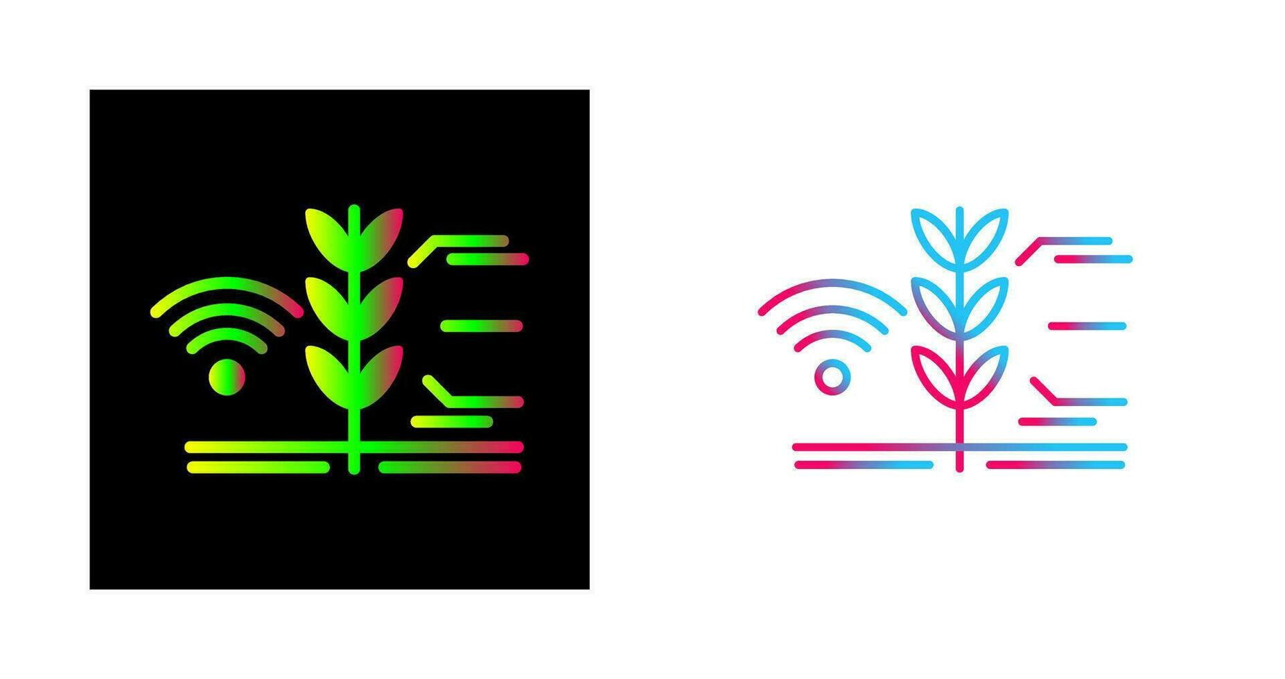 Smart-Farm-Vektor-Symbol vektor