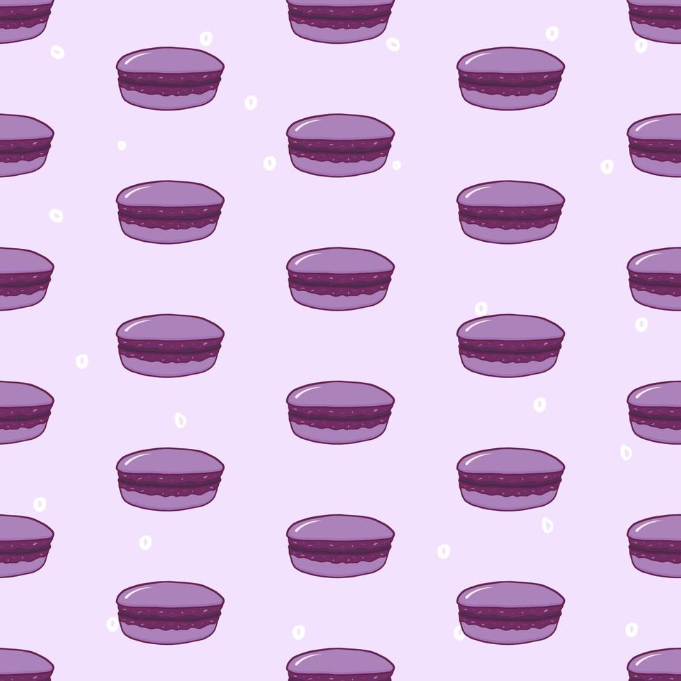 macaron nahtloser musterillustrationsvektor vektor