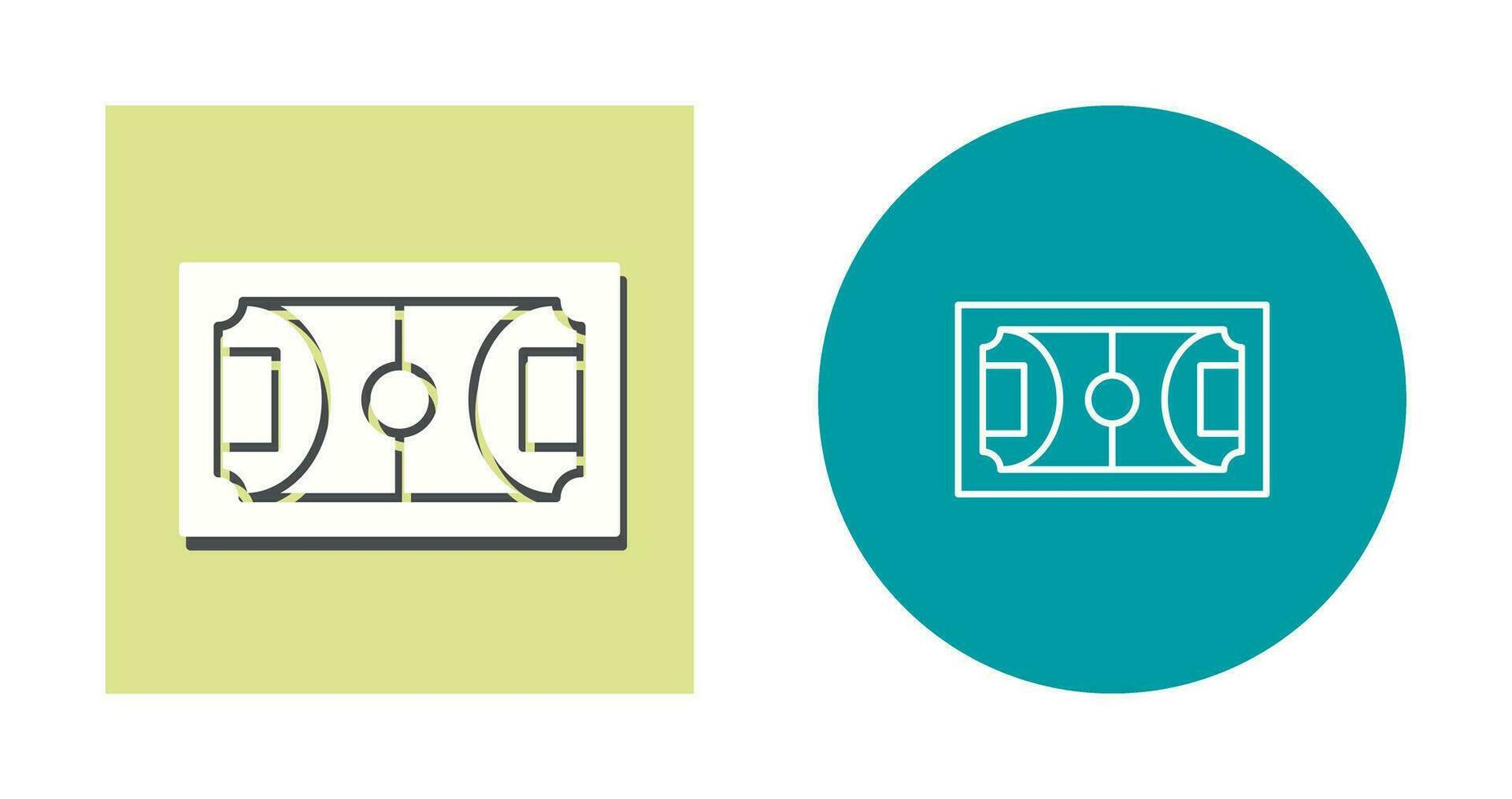 fotboll fält vektor ikon