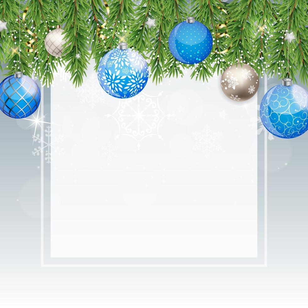Frohe Weihnachten und Neujahr Hintergrund. Vektor-Illustration vektor
